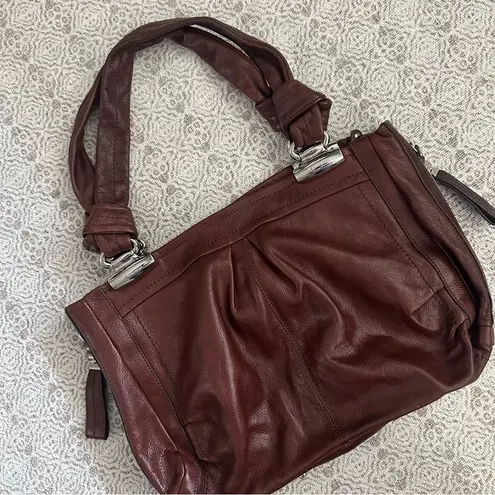 B Makowsky B. Makowsky Brown Leather Shoulder Bag