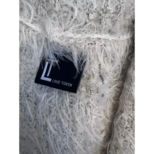 Love Token - Genuine Rabbit Fur Trim Vest - Size Small -beige - MSRP $169