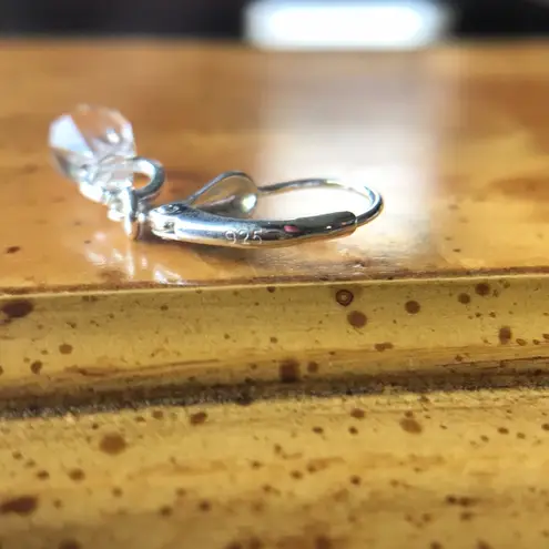 Swavorski Genuine Swarovski Crystal Sterling Silver Dangle Earrings