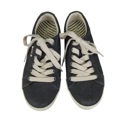 Taos Women's Star Canvas Sneakers Gray Lace Up Comfort Casual Shoes Size 6.5