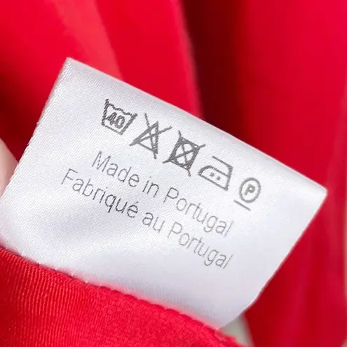 Ivan Grundahl Copenhagen Red Collared Open Front Drape Cardigan Blazer Medium