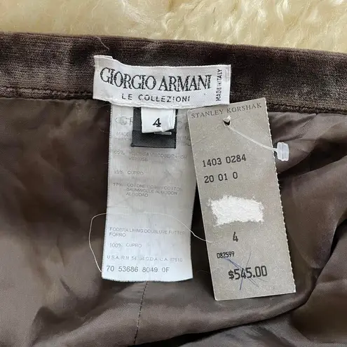 Giorgio Armani Vintage Velvet Skirt
