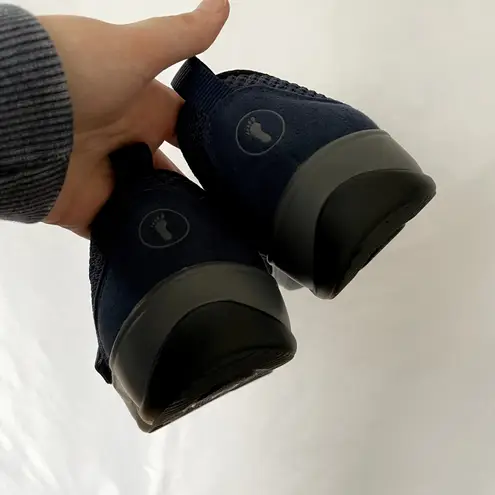 Orthofeel quincy blue knit sneaker shoes comfort velcro strap women's 8 x