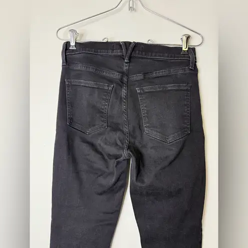 Veronica Beard Debbie black onyx, high rise, cropped skinny jeans. 27