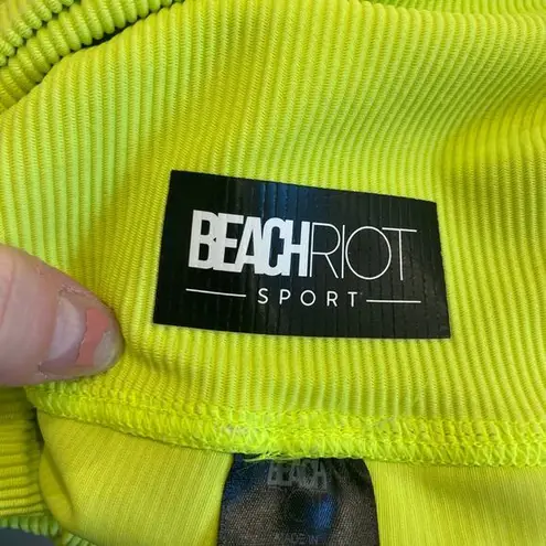 Beach Riot Lauren Ribbed Leggings with Mesh size Medium