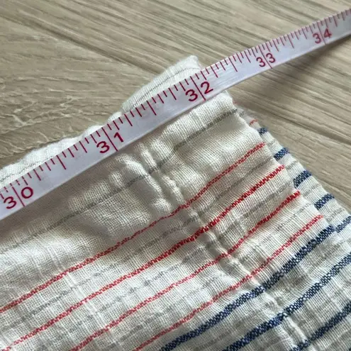 Sundance Gigi Cotton Crinkle Gauze Beachy Boho Pants | MicroStripe | Medium