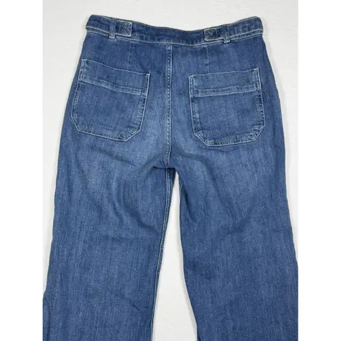 Pilcro Women's High Waisted Wide Leg Jeans trousers pockets size 26