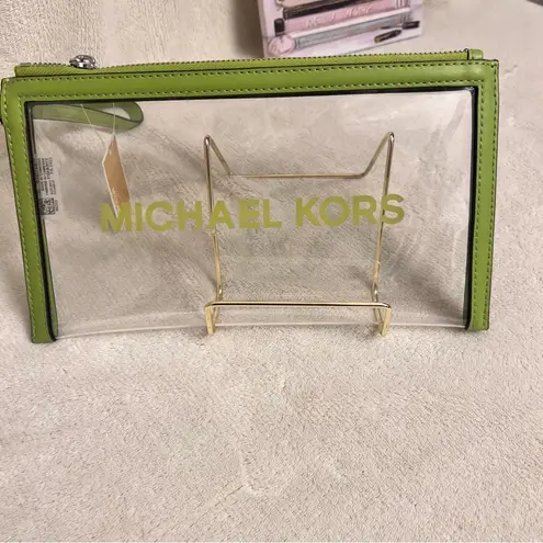 Michael Kors Jet Set Travel Large Clear Vinyl Wristlet