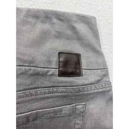Jag jeans JAG Jeans Gray Size 8P High Rise Straight Crop Pull On Gray Denim Womens Petite