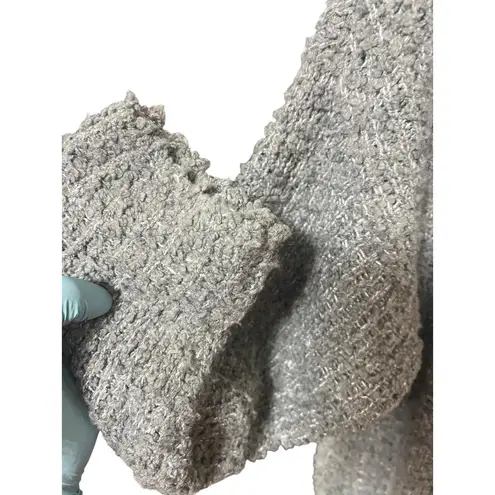 Coldwater Creek Sweater Womens Small Gray Mock Neck Knit Cozy