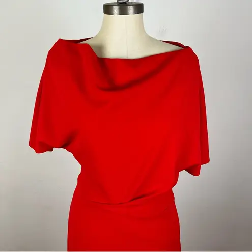 Alexia Admor Olivia One-Shoulder Sheath Dress in Red