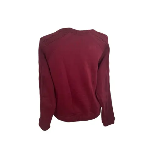 Tuckernuck Cable Knit Reid Sweatshirt in burgundy Medium Red