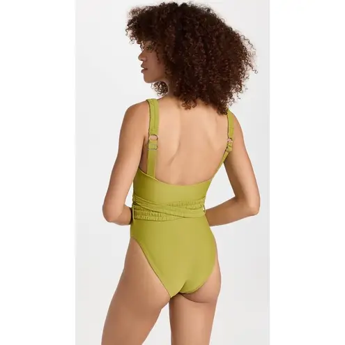 Andrea Iyamah Andrea Lyamah Antii Wasabi Green Belted One Piece Swimsuit Size Medium