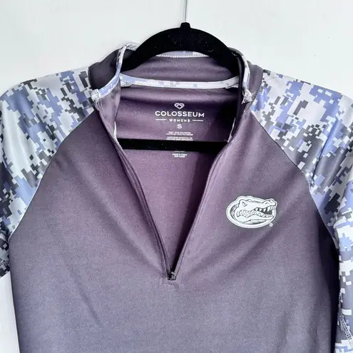 Florida Gators Colosseum Women’s OHT Military Grey Camo 1/4 Zip Pullover Size S Gray