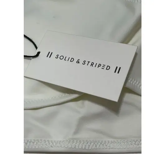 Solid & Striped The Lulu Bikini Bottom Swim Adjustable Sides Cream Medium