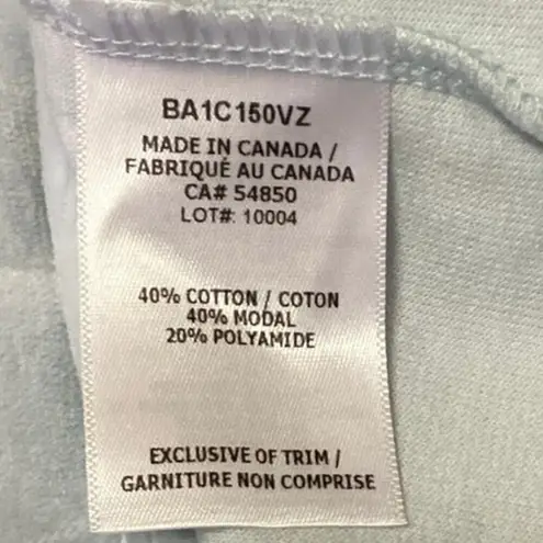 Cale Nina Light Blue Velour Velvet Crew Neck Short Sleeve Crop Tee T