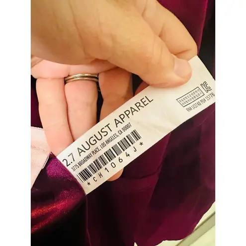 Endless Rose Purple Crepe Front Button Closure Jacket Blazer Size Medium