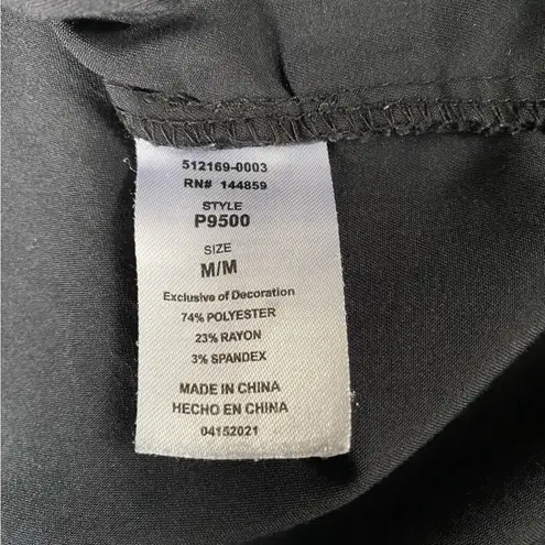 Ada Women's Black Scrub Top Size M Size M