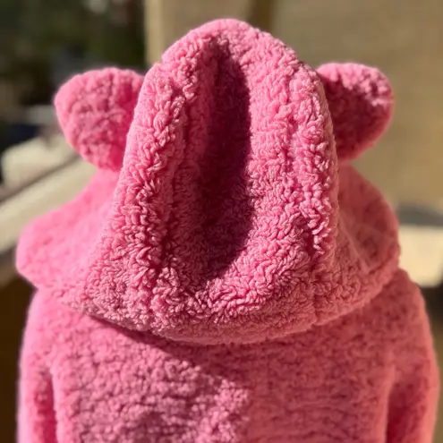 Dolls KiII x Care Bears Pink Teddy Hoodie Jacket Oversized Size S