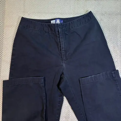 Gap Vintage  Low Rise Straight Leg Black Cotton Women's Pants Size 8R