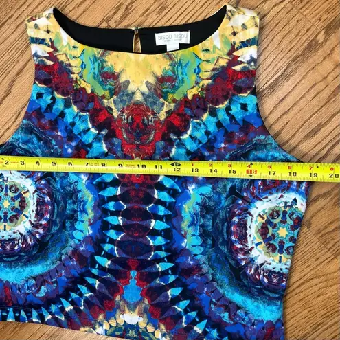 Bisou Bisou | The Dye Rose Print Lined Crop Tank Size L