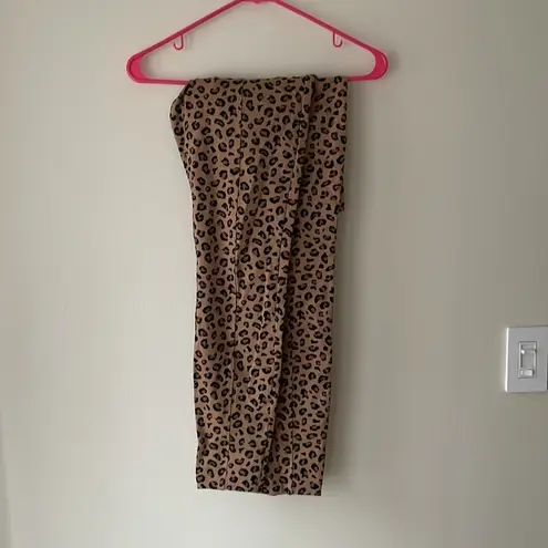 Old Navy  Leopard Print Stretchy Pants Size M Office Casual thumbnail 6