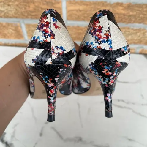 LK Bennett  Floral Snake Heels size 39