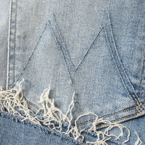 NWT Mother High Waisted Spinner Ankle Fray in The Blink Of An Eye Jeans 29 Blue