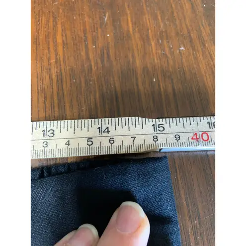 Banana Republic  Wide Leg High Rise Linen Pant Women Small Black Minimalist Light