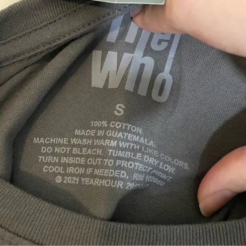 Yearhour NWT THE WHO Dark Gray Short Sleeve Tee T-Shirt Top M XL New Concert