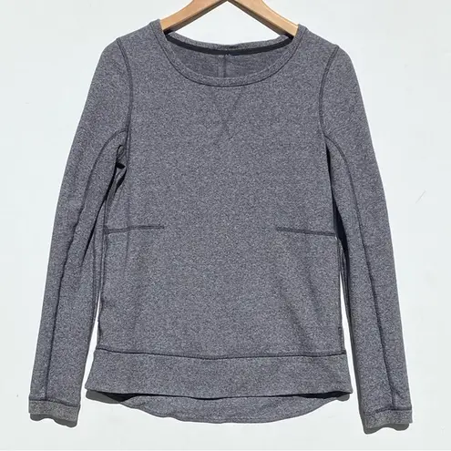 Lululemon  Women’s Exhalation Pullover Heathered Gray size 6