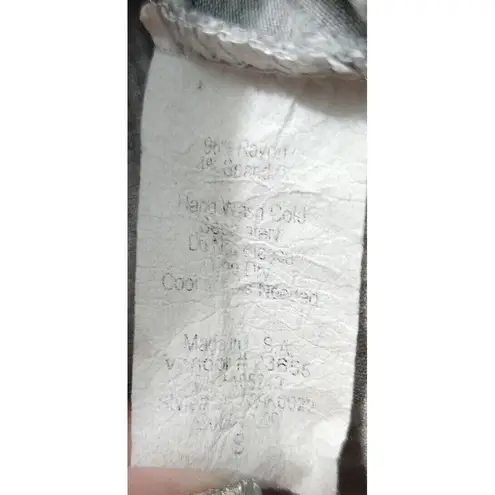 H.I.P. Graphic Tee Whiskey Sunrise Cutout Neck Short Sleeve Top S