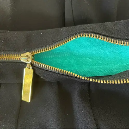 Roberto Cavalli Vintage 90s Y2k CLASS Black Pants Trousers Slacks Gold Zipper 8