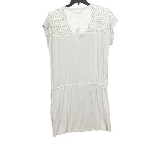 Calvin Klein  NWT  Crochet-Shoulder Tunic Cover Up dress‎ L XL