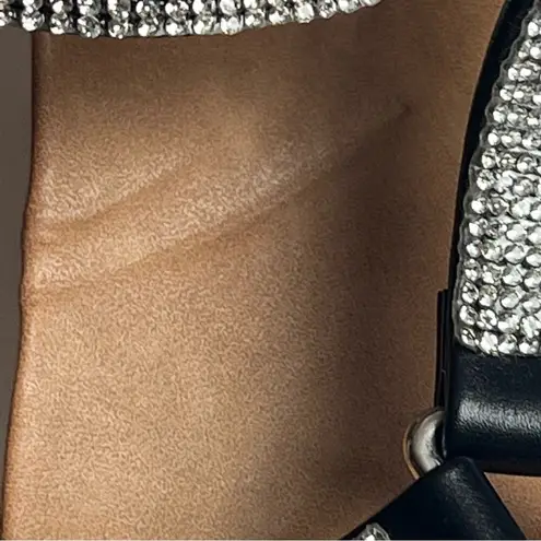 Catherine Malandrino Women's Bejeweled Low Heel Wedge Sandals Sz 6.5