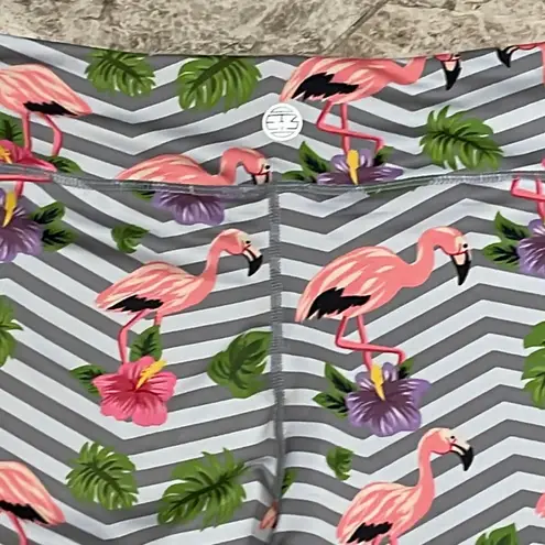 IAB 3 Inch No Ride Striped Flamingo Tech Shorts Large Gray