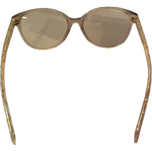 Max Mara Cat Eye Eyeglasses Gold Glitter Frames MM 1380/F FWM 145 Designer