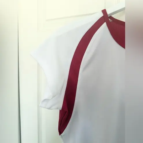 Pearl Izumi Red and White Cycling Shirt Activewear Dri-Fit Top Size Medium