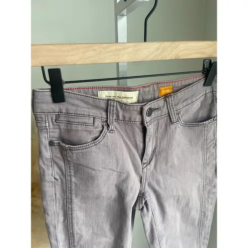 Pilcro and the Letterpress  Stet Gray Cropped Jeans Size 25