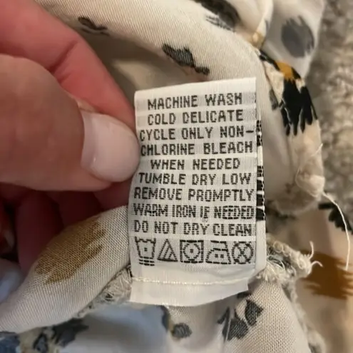 Velvet Heart Animal Print Button Top With Convertible Sleeves