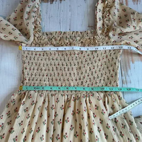 Sézane Sezane Lina Silk Blend Long Sleeve Maxi Dress Size US 2 FR 34