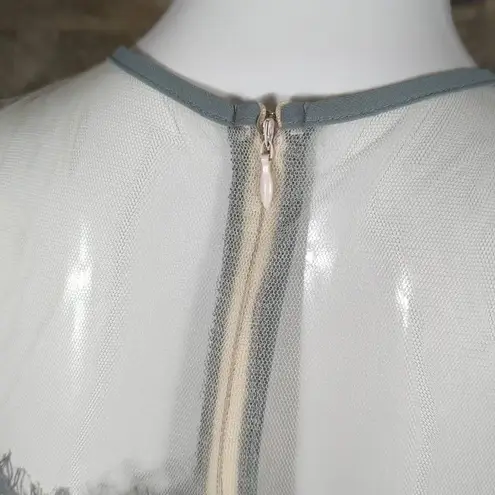 Mystic Los Angeles Gray Lace Cutout Mini Dress Woman's Small HOCO Feminine