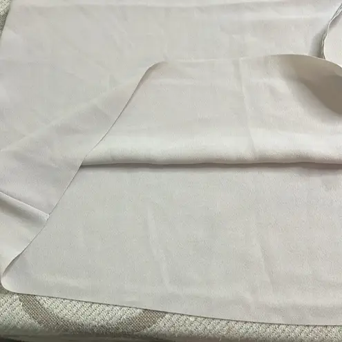 COS beige Sleeveless mock neck tie back longline tunic top size 12