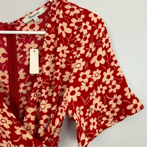 Madewell NWT  Floral Wrap-Front Romper in Mini Daisy Size 2 - Image 7