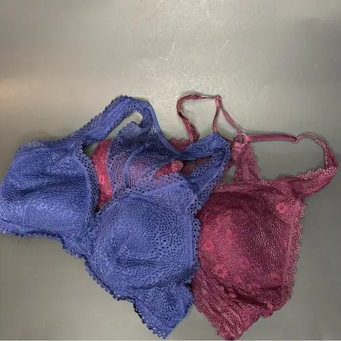 Victoria's Secret Lot Of Two Victoria’s Secret Padded Racerback Lace Bralettes  Racerback Sz Small - Image 2