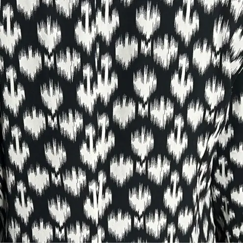 Le Gali Jacket Womens Small Black White Geometric Divya Bell Lightweight Blazer