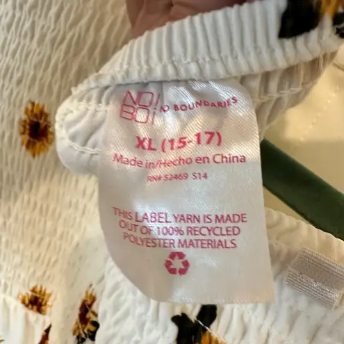 No Boundaries  Juniors' Strapless Button Front Dress size Xl