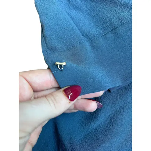 M.M.LaFleur Lagarde Shirt Soft Wave Dusty Indigo Gray Blue Button Up Shirt Sz 0