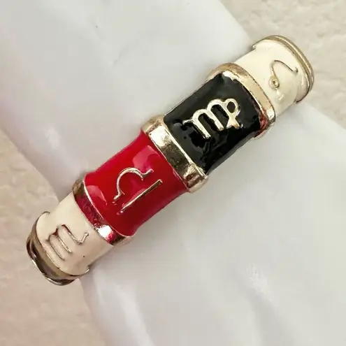 Astrological enamel hinged bangle bracelet - Image 1