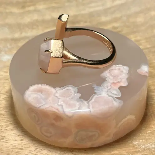 Kendra Scott  Theodore Rose Quartz Ring in Rose Gold